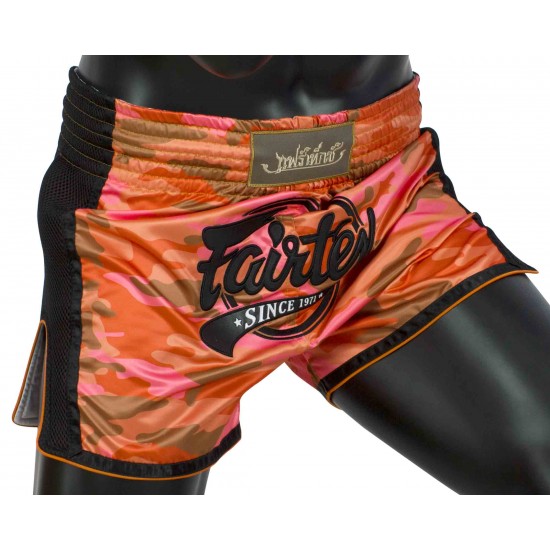 Муай Тай Шорти BS1711 Camo Orange, Fairtex