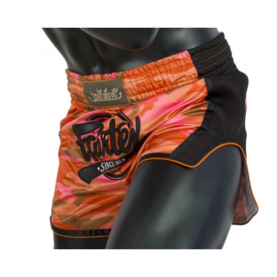 Муай Тай Шорти BS1711 Camo Orange, Fairtex