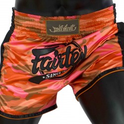 Муай Тай Шорти BS1711 Camo Orange, Fairtex