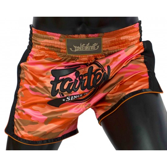 Муай Тай Шорти BS1711 Camo Orange, Fairtex