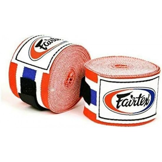 Fairtex еластични бинтове Thai flag 108" - 4.50m